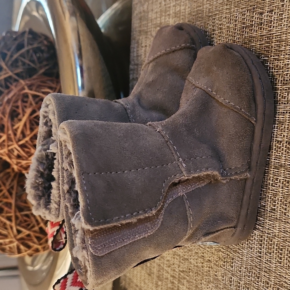 Toms Winter Boots Suede Toddler T4 kids Gray
